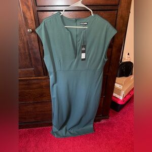 Fashion Union Teal Midi Dress